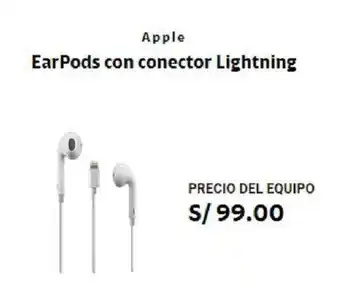 Apple EarPods con conector Lightning