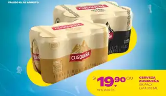 Tambo CERVEZA CUSQUEÑA SIX PACK LATA 355 ML oferta