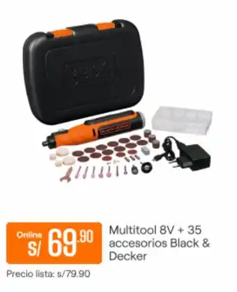 Promart Multitool 8V + 35 accesorios Black & Decker oferta