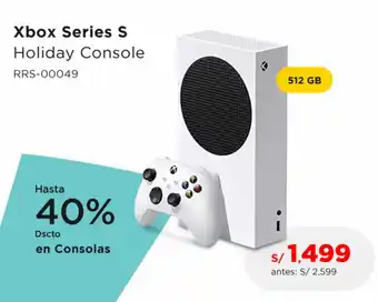 La Curacao Xbox Series S Holiday Console 512 GBRRS-00049 oferta