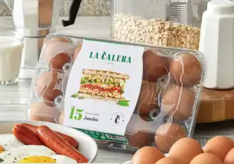 Plaza Vea Huevos pardos jumbo La Calera bj x 15 unid oferta