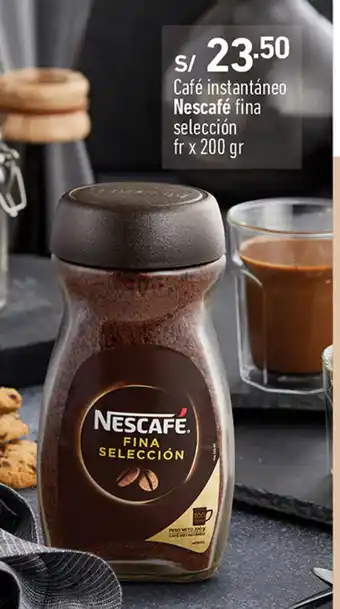 Plaza Vea Café instantáneo Nescafé fina selección fr x 200 gr oferta