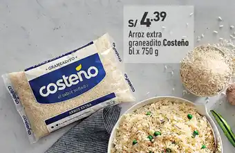 Plaza Vea Arroz extra graneadito Costeño bl x 750 g oferta