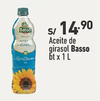 Plaza Vea Aceite de girasol Basso bt x 1 L oferta