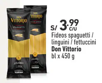 Fideos spaguetti / linguini / fettuccini Don Vittorio bl x 450 g