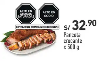 Plaza Vea Panceta crocante x 500 g oferta