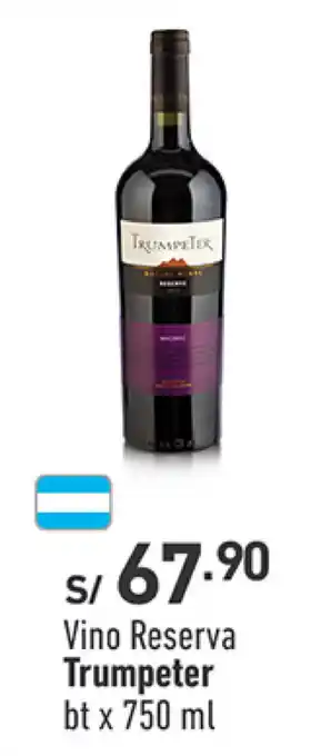 Plaza Vea Vino Reserva Trumpeter bt x 750 ml oferta