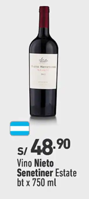 Plaza Vea Vino Nieto Senetiner Estate bt x 750 ml oferta
