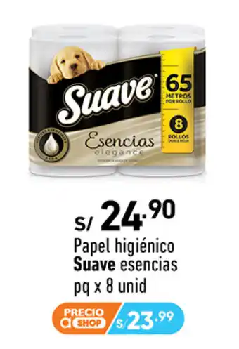 Plaza Vea Papel higiénico Suave esencias pq x 8 unid oferta