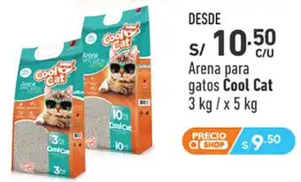 Plaza Vea Arena para gatos Cool Cat 3 kg / x 5 kg oferta