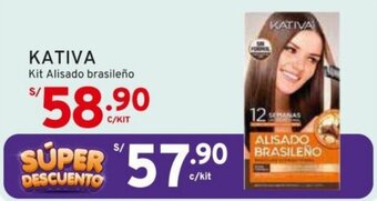 Mifarma KATIVA Kit Alisado brasileño oferta