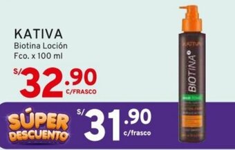 Mifarma KATIVA Biotina Loción Fco. x 100 ml oferta