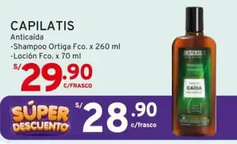 Mifarma CAPILATIS Anticaída -Shampoo Ortiga Fco. x 260 ml -Loción Fco. x 70 ml oferta