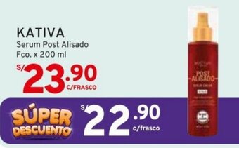 Mifarma KATIVA Serum Post Alisado Fco. x 200 ml oferta