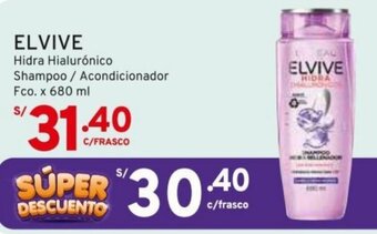 Mifarma ELVIVE Hidra Hialurónico Shampoo / Acondicionador Fco. x 680 ml oferta