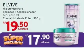 Mifarma ELVIVE Hialurónico Pure Shampoo / Acondicionador Fco. x 370 ml oferta