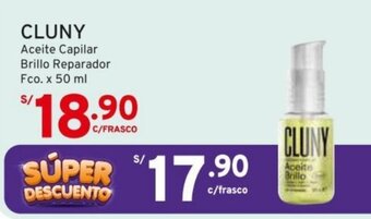 Mifarma CLUNY Aceite Capilar Brillo Reparador Fco. x 50 ml oferta