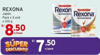 Mifarma REXONA Jabón Pack x 3 und x 120 g oferta