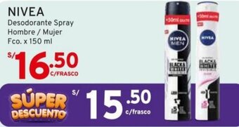 Mifarma NIVEA Desodorante Spray Hombre / Mujer Fco. x 150 ml oferta