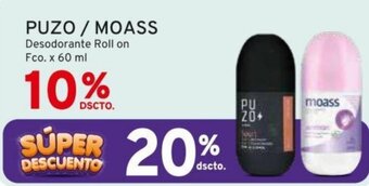 Mifarma PUZO / MOASS Desodorante Roll on Fco. x 60 ml oferta