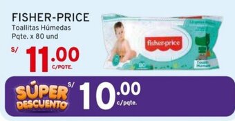 Mifarma FISHER-PRICE Toallitas Húmedas Pqte. x 80 und oferta
