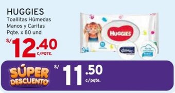Mifarma HUGGIES Toallitas Húmedas Manos y Caritas Pqte. x 80 und oferta