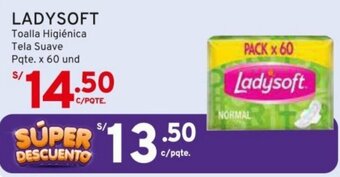Mifarma LADYSOFT Toalla Higiénica Tela Suave Pqte. x 60 und oferta