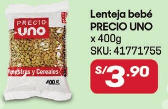 Hiperbodega Precio Uno Lenteja bebé PRECIO UNO x 400g oferta