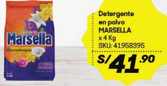 Hiperbodega Precio Uno Detergente en polvo MARSELLA x 4 kg SKU: 41958395 oferta