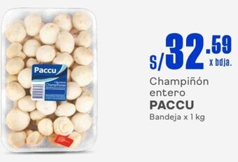 Makro Champiñón entero PACCU Bandeja x 1 kg oferta