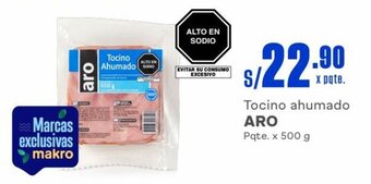 Makro Tocino ahumado ARO Pqte. x 500 g oferta