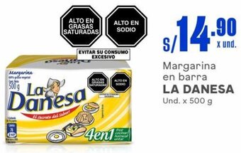 Makro Margarina en barra LA DANESA Und. x 500 g oferta