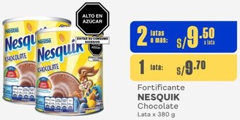 Makro Fortificante NESQUIK Chocolate 2Latas x 380 g oferta