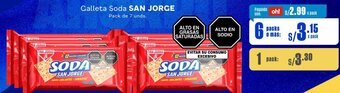 Makro Galleta Soda SAN JORGE 6packs de 7unids oferta