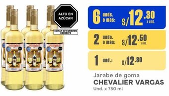 Makro Jarabe de goma CHEVALIER VARGAS 6Unds. x 750 ml oferta