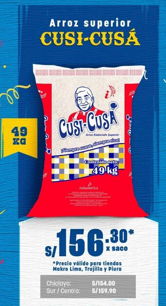 Makro Arroz superior CUSI-CUSA 49kg oferta