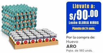 Makro Huevo ARO Pqte. de 180 unds. oferta