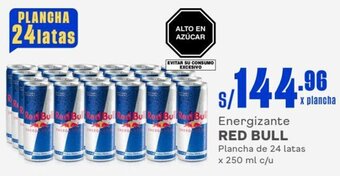 Makro Energizante RED BULL Plancha de 24 latas x 250 ml c/u oferta