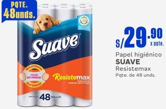 Makro Papel higiénico SUAVE Resistemax Pqte. de 48 unds. oferta