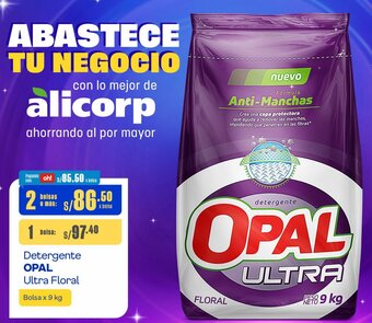 Makro Detergente OPAL Ultra Floral 2Bolsas x 9 kg oferta