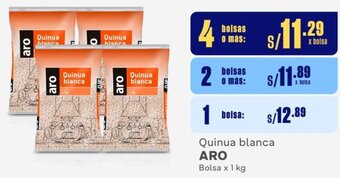 Makro Quinua blanca ARO 4Bolsas x 1 kg oferta