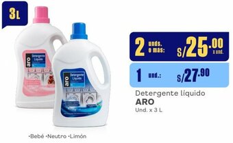 Makro Detergente líquido ARO 2Unds. x 3 L oferta