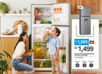 Plaza Vea BLACKLINE REFRIGERADORA TM 340 L VCM INOX oferta