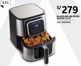 Plaza Vea BLACKLINE AIR FRYER DIGITAL 5.5 LT oferta
