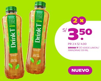 DRINK (TÉ VERDE LIMON/ MANZANA) 330 ML