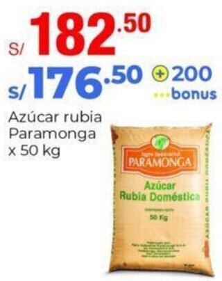 Metro Azúcar rubia Paramonga x 50 kg oferta