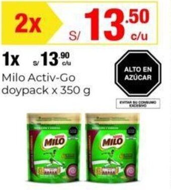 Metro Milo Activ-Go doypack x 350 g oferta