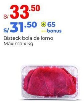 Metro Bisteck bola de lomo Máxima x kg oferta