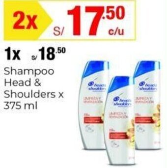 Metro Shampoo Head & Shoulders x 375 ml oferta