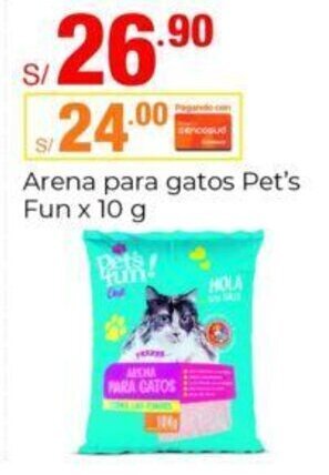 Metro Arena para gatos Pet's Fun x 10 g oferta